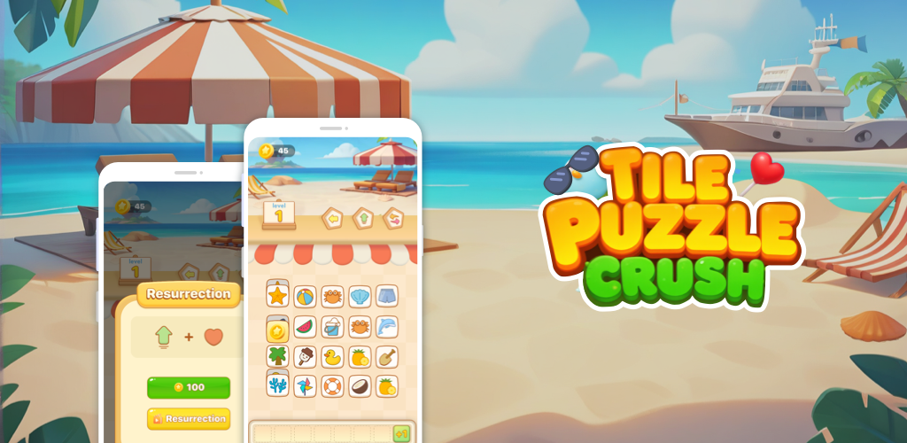 Tile Puzzle Crush Banner